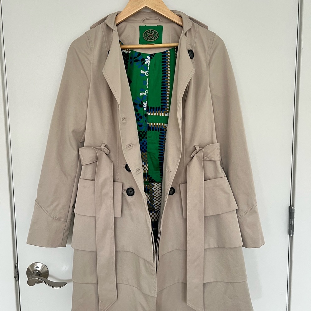IDRA Anthropologie Two Paths Trench coat 2 - Picture 7 of 10